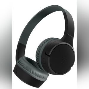 Belkin Soundform Mini Kids Wireless Bluetooth Headphones | Black Microphone Set